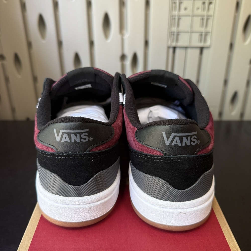 Vans Lowland 2.0 Skate Sneakers Shoes Red Black Men's Size 10.5 - VN000D6R2Q1 - Picture 7 of 9